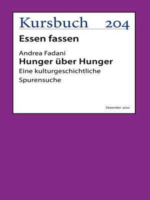 cover image of Hunger über Hunger.